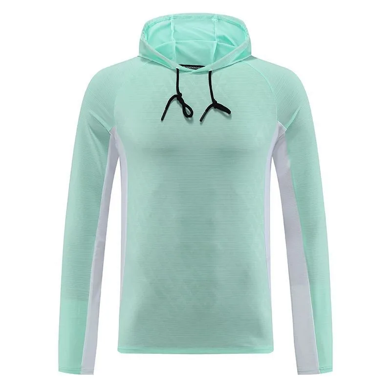 Men's Outdoor Running Fitness T-shirt Long Hoodies Quick Dry Sport Shirt Men Top Gym Trainning Exercise Coat Sweater Clothes 118