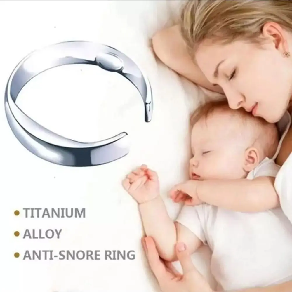 1PC Anti Snore Stop Snoring Ring S/M/L Acupressure Relief Snoring Ring Reduce Snoring Device Adjustable Anti Snoring Device