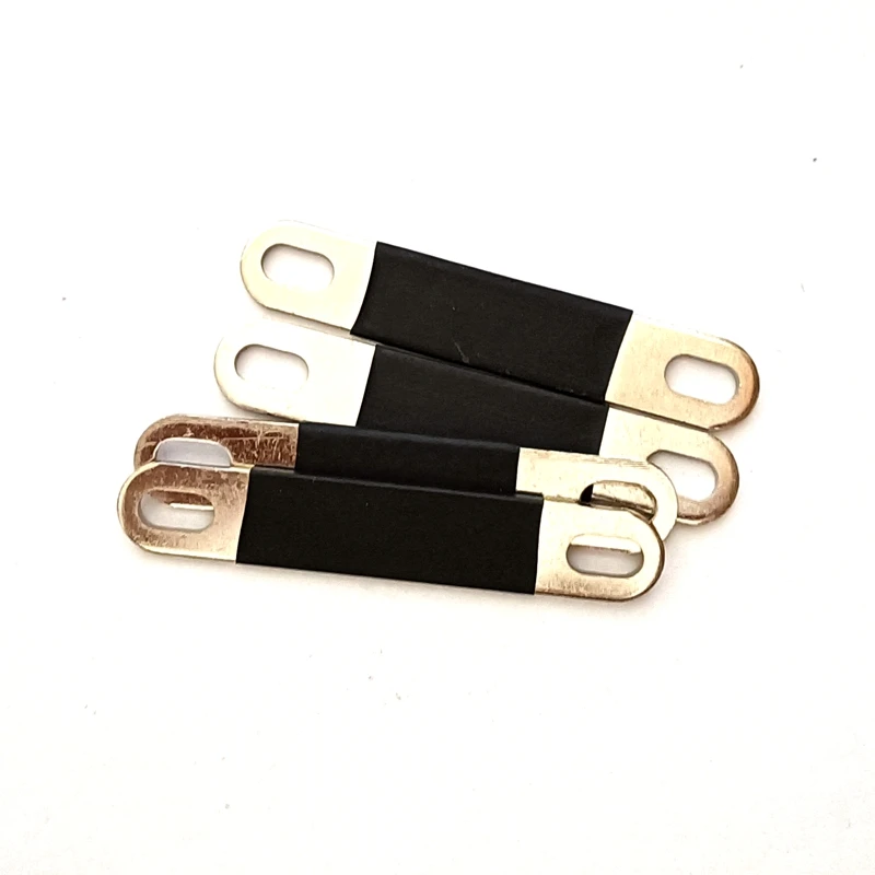 

4pcs LiFePO4 Busbar 68mm Hole Spacing 2mm Thick Battery Clips Strap Pole Connector Contact M6 For Lithium Cells