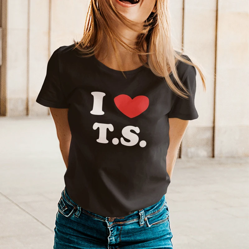 I Love Ts T S Funny Boyfriend Style Goth Clothes Summer Fashion O Neck Women T Shirt Y2k Graphic Tee Concert Music Lover Tshirt