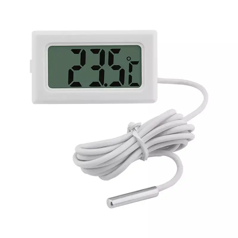 Plastic Magnet Digital Mini Thermometer Hygrometer With LCD Display