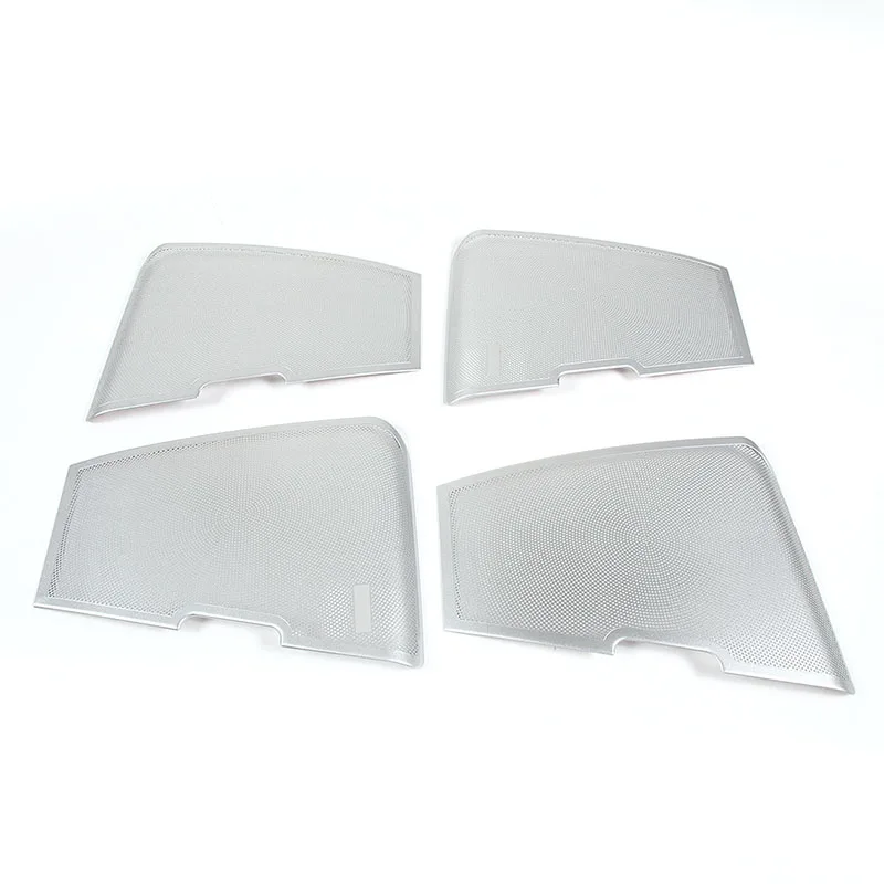 For Land Rover Discovery 4 LR4 2010-1016 Stainless steel Silver Car Door Speaker Cover Trim Sticker Car Accessories