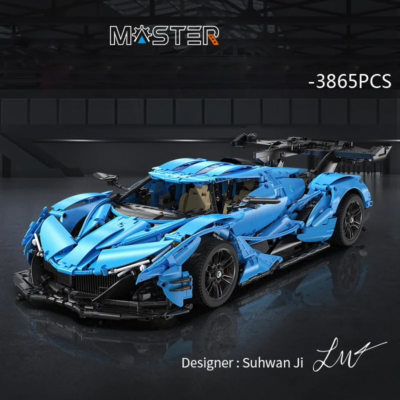 Technical 1:8 Scale Intensa Emozione Building Block Apollo IE Super Sport Car Model Vehicle Toy Steam Brick Collection For Gifts