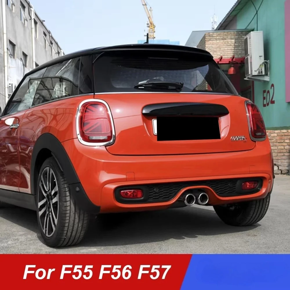 For Mini Cooper Hatchback F55 F56 F57 Accessories Union Jack Car Rear Trunk Door Cover ABS Protector Trim Moulding Modification