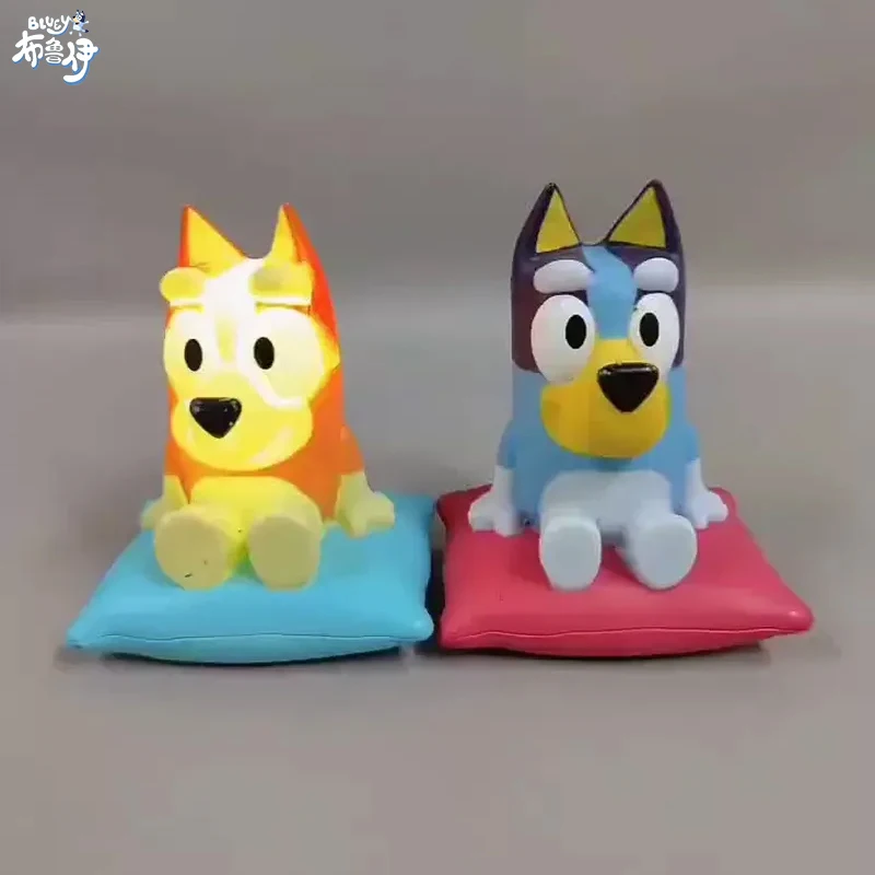 

2024 New Anime Bluey Desktop Decorative Accessories Cute Bingo Decorative Toys Night Lights, Flashlights, LED Sleep Gift Toys