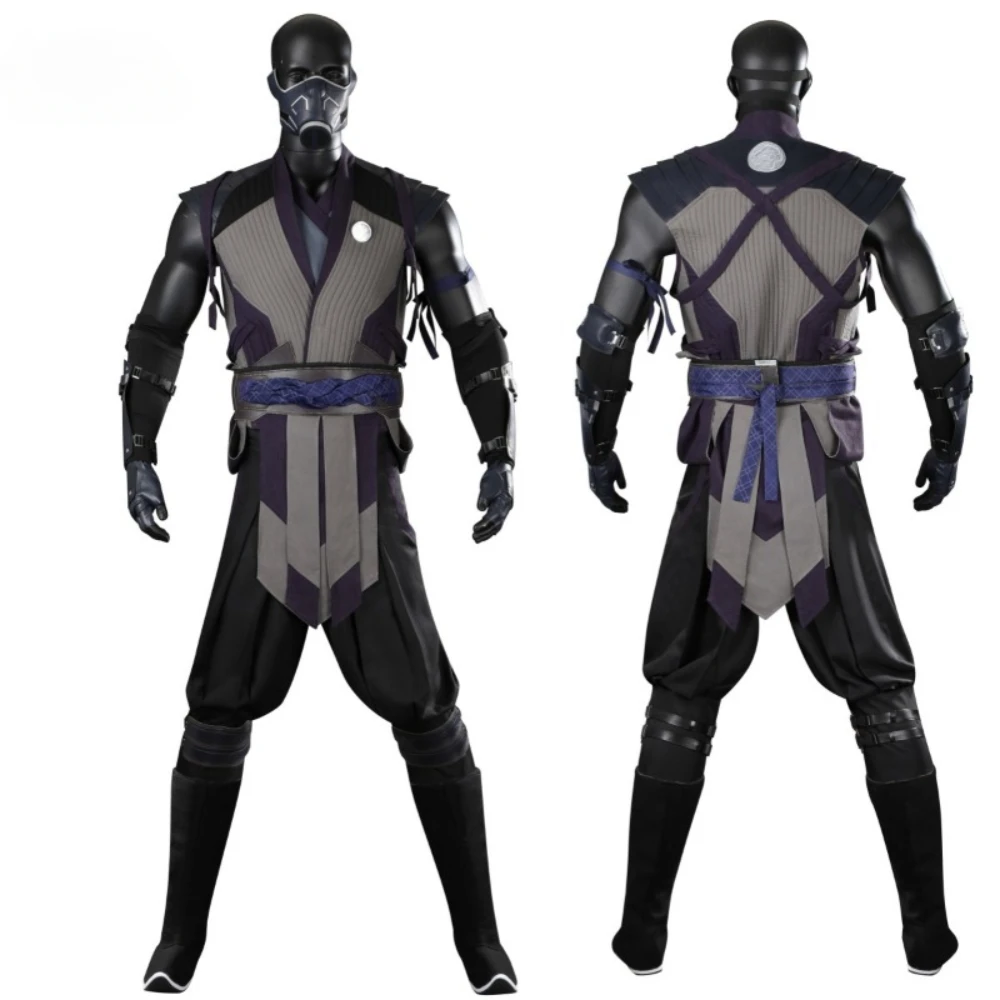 Black Smoke Cosplay Role Play Anime Game Mortal Kombat Costume Disguise Adult Men Cosplay Roleplay Fantasia Halloween Outfits