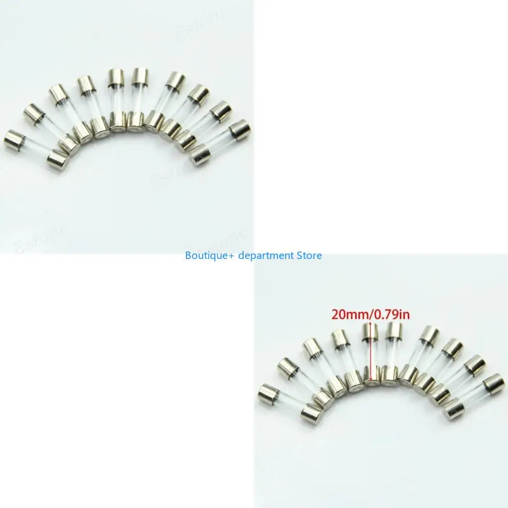 E1PD 10 PCS 250V 5A Mini Glass Tube Universal Cartridge Fast Blow