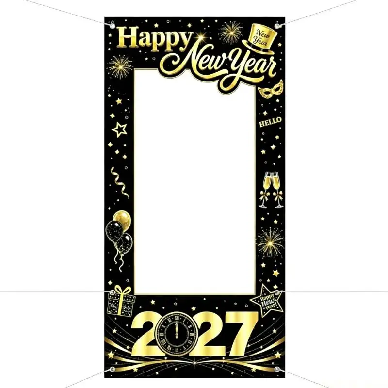 M5TD Flat 2027 Portrait Photo Background for Party Pictures and Stand Display