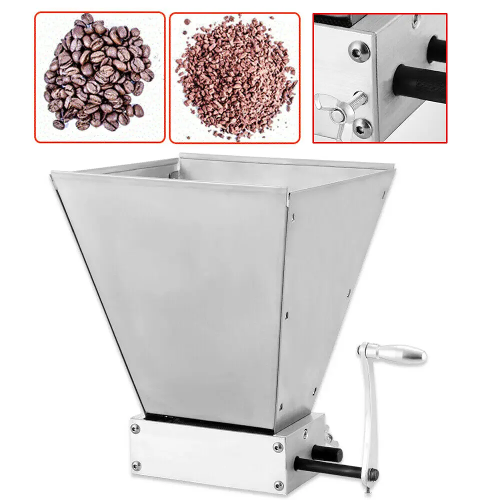 Grain Mill 7 L 2 Drum Beer Malt Mill - Household Manual Beer Grain Mill