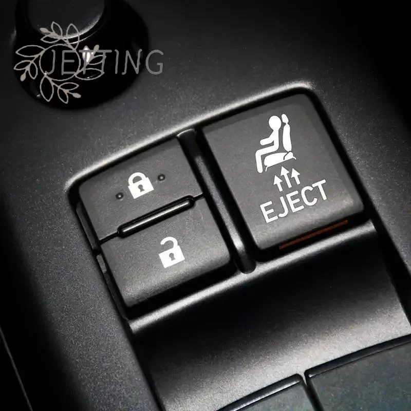 (SMTGDP11)1Pcs Men's Humorous Automotive Accessories EJECT Button Stickers For Empty Car Buttons Joke Gift For Car Enthusiasts