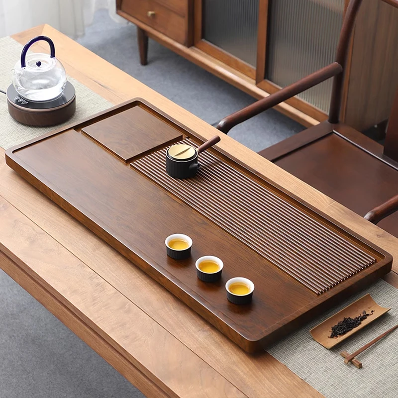 GIANXI Chinese Kung Fu Tea Set Tea Tray Wooden Tea Tray non-slip Easy Drainage Professional Tea Room Wet And Dry Tea Table