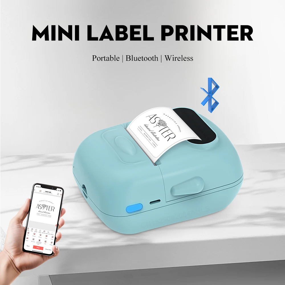 

Портативный производитель этикеток PS100E, клейкая наклейка для печати, термоусадочная лента, тканевая лента, лента, символы клавиатуры, промышленный принтер