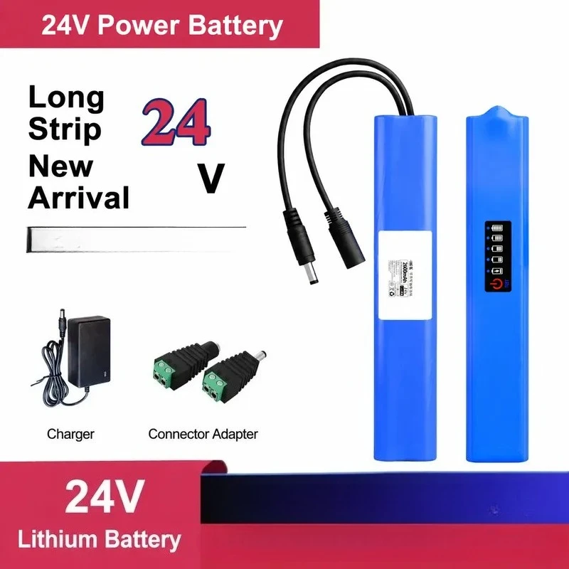 24V Lithium Battery Pack for Medical Monitoring Devices Speakers Motors Power Supply Rechargeable 6S 252V Large Capacity