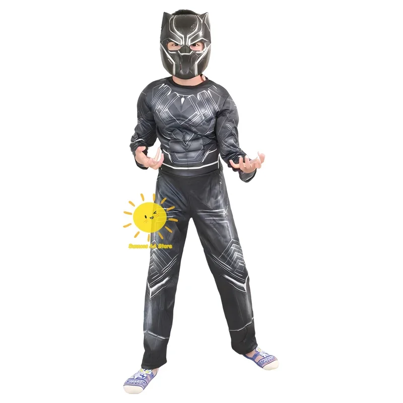 Wolverine Child Halloween Costume Black Panter Costume Costume Classic Hero Kids Onesies Wolverine Muscle Child Costume Jumpsuit