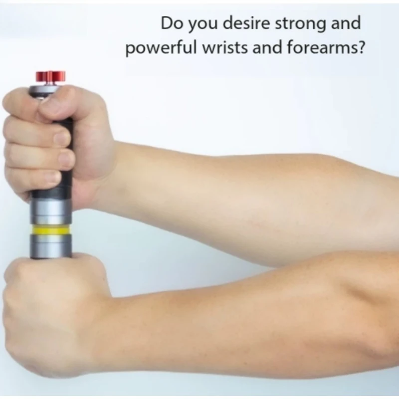 Adjustable Iron Twist Bar, Wrist & Arm Strength Trainer for Gym, Tennis, Basketball & Badminton