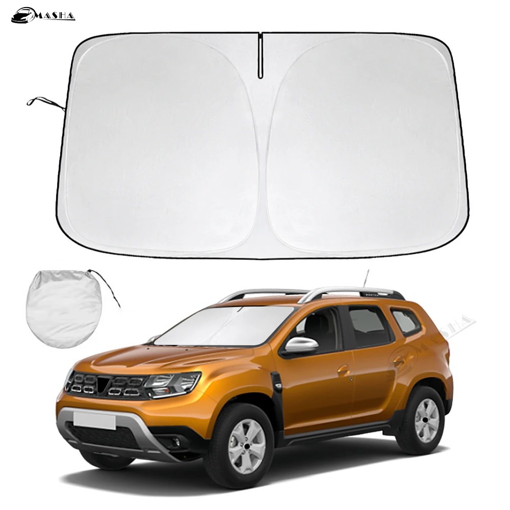 Car Windshield Sun Shade For For Dacia Duster Accessories 2010-2020 2021 2022 2023 2024 Reflector Sunshade Offers Protection