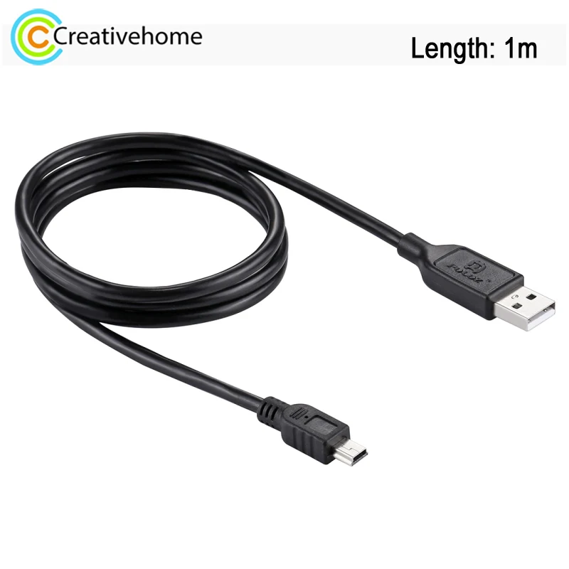 

Кабель для зарядки и синхронизации данных PULUZ Mini 5pin USB для камеры Canon EOS 50D / 60D / 70D / 5D2 / 5D3, GoPro HERO4/ 3 + /3