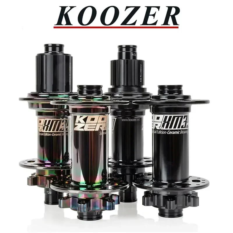 Koozer XM390 Boost black and Ceramic Special Edition 32H Steel Axle 5x141QR15x110 12x148 HG/XD/MS 10/11/12s THRU MTB Bicycle Hub