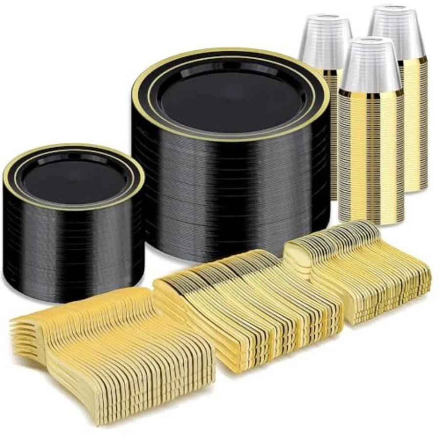 600PCS Blk Gold Din…