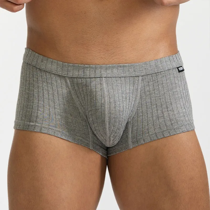 Man Mid-rise Panties Soft Comfortable Men\'s Underwear Breathable Male Boxer Shorts U Bulge Pouch Sexy Underpants Calzoncillos