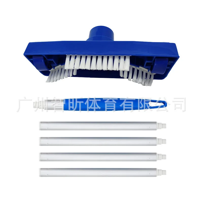 Pool Vacuum Head with 5 Section Threaded Pole Jet Vacuum Suction Pool Cleaner Brush
