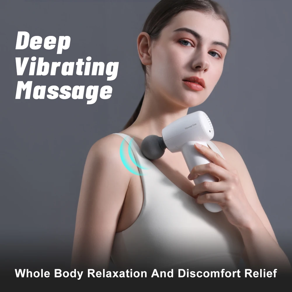 PL-659 Mini pistole elettriche tascabili per fascia USB ricarica fitness schiena collo tessuto profondo corpo rilassante sollievo dal dolore pistola massaggiatore muscolare