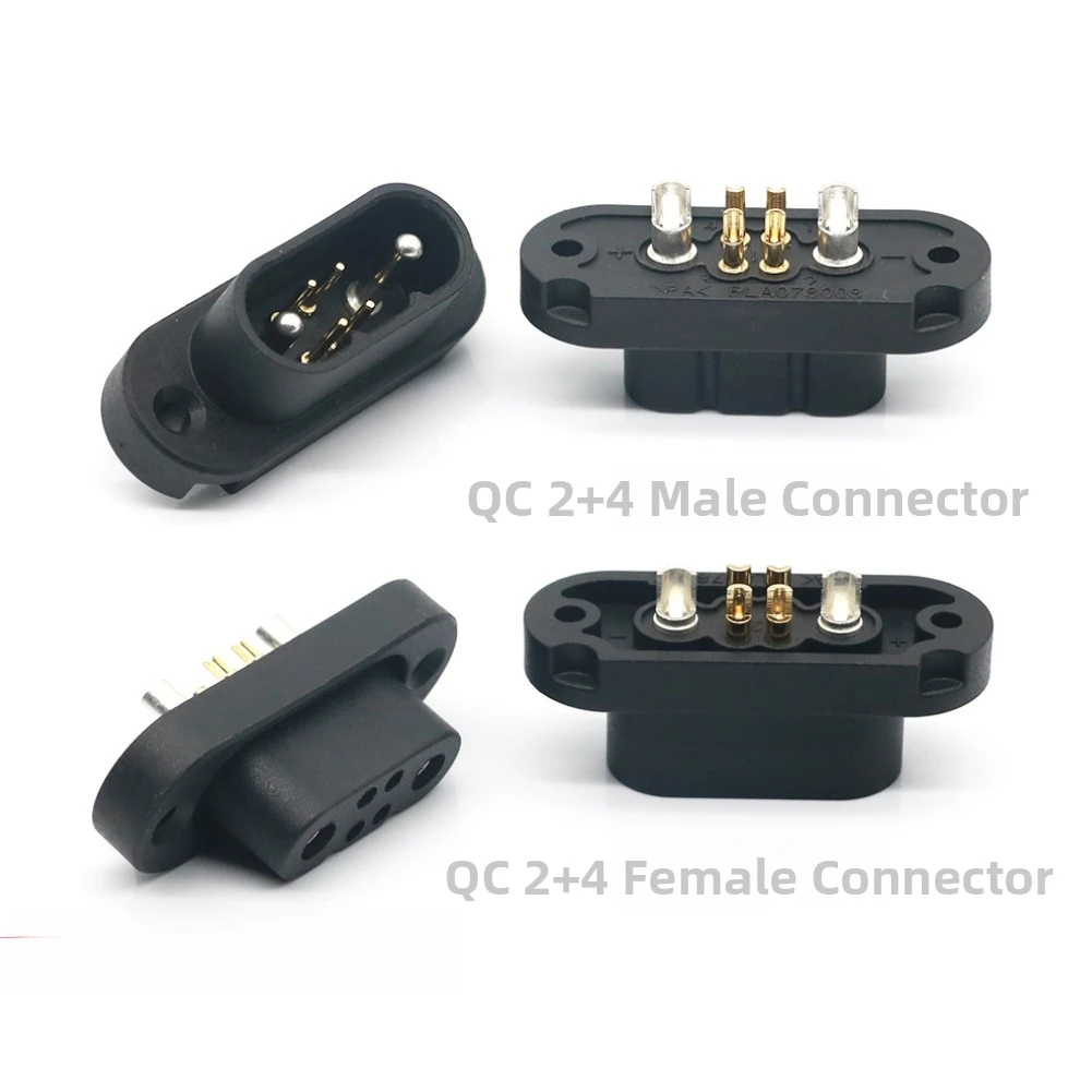 QC-2.0 Male And Female Lithium Battery Charging Port Connector Set Compatible With New Energy Device Efficient Power Transfer