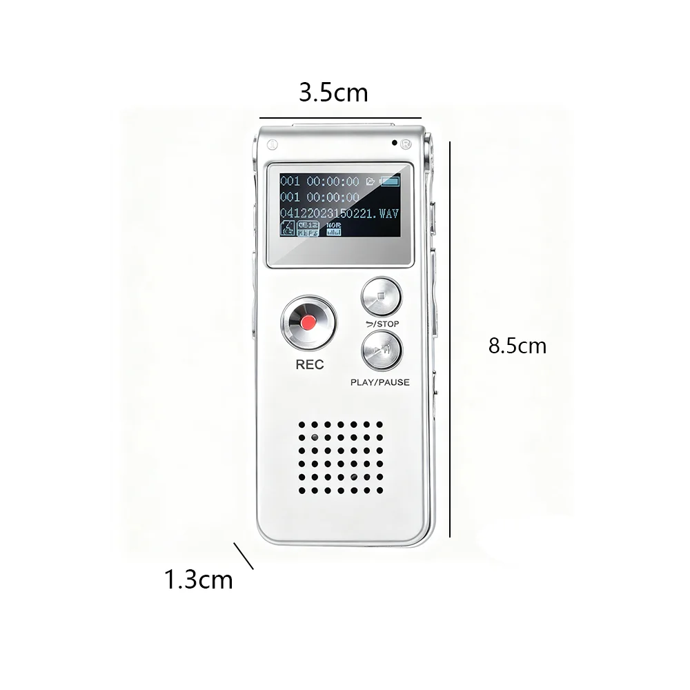 Cheap and User-Friendly Digital Recorder, Supporting Up to 1536kbps. Mini Recorder Upgraded to MP3 and USB, With Playback Functi