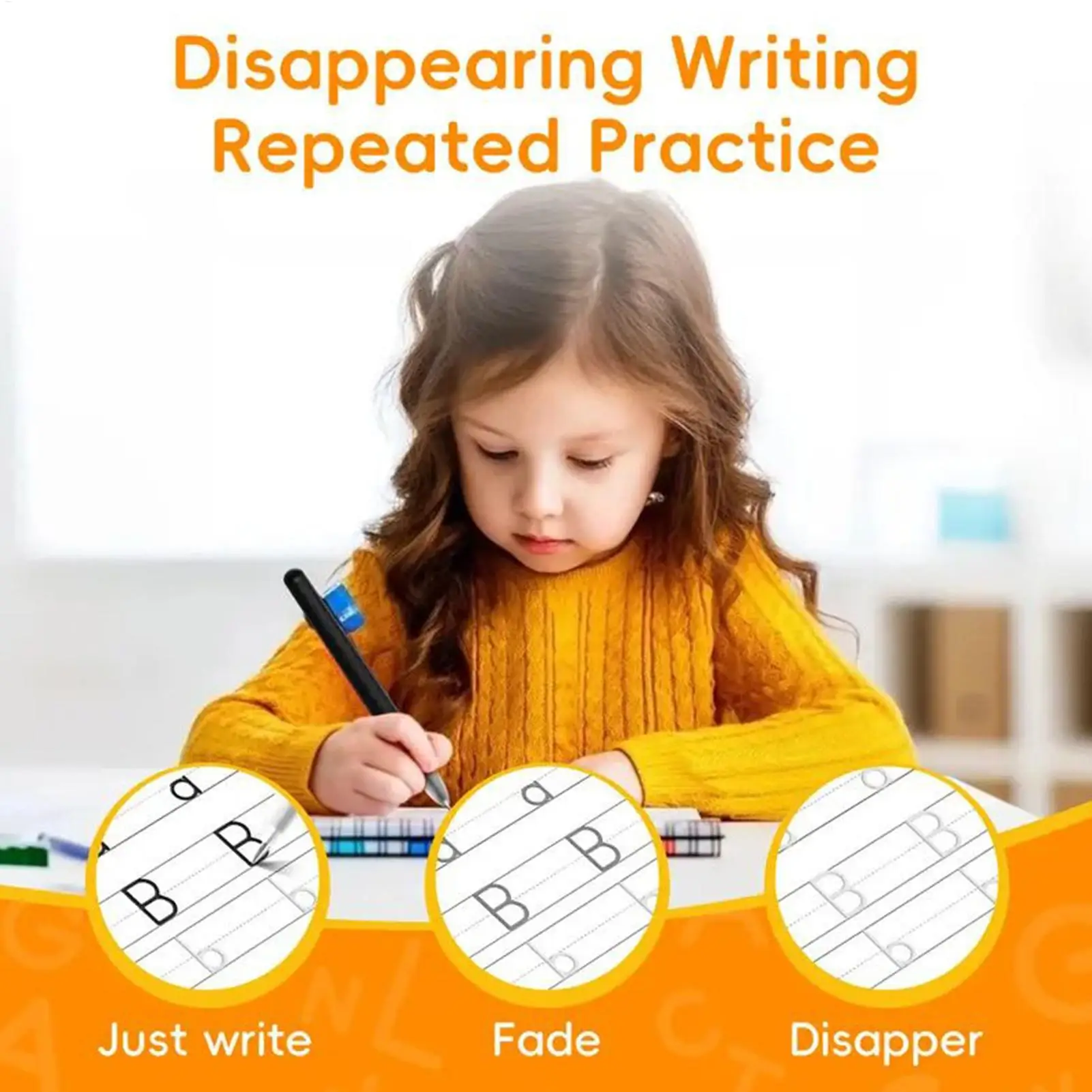 Writing Practice Grooved Drawing Copybook Kids Handwriting Practice Workbook With Pen Grips For Kindergarten Tracing Toddler
