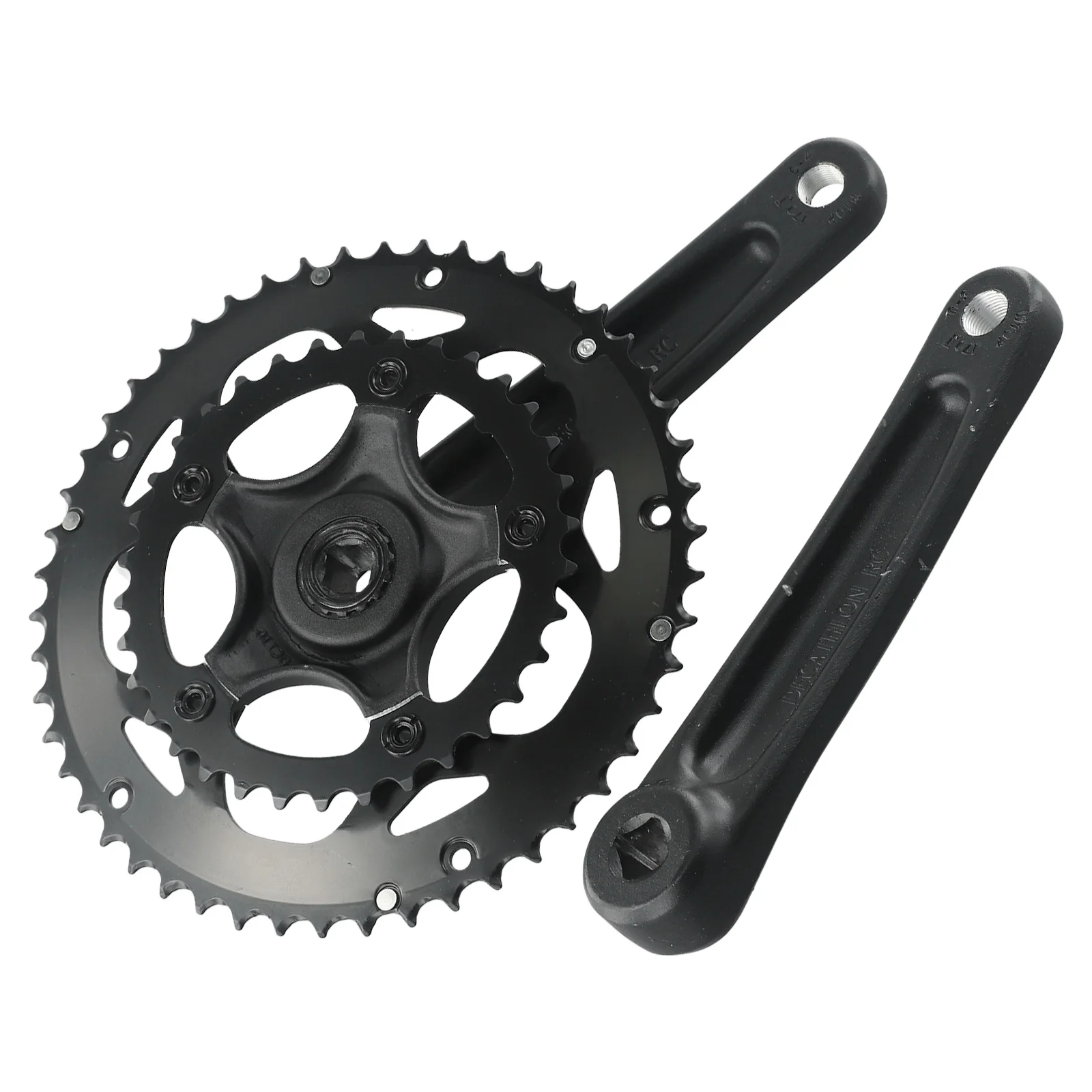 Lightweight AL6061 Aluminum Double Chainwheel Set for For road Bike 34/50T Crankset Chainset 170mm Square Taper