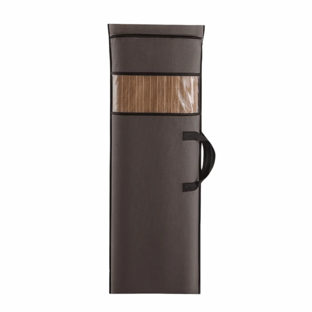 

Portable Mat Storage Bag Dust-proof Clear Window Mat Folding Dust Cover with Handle Large Capacity Summer Mat Organizer