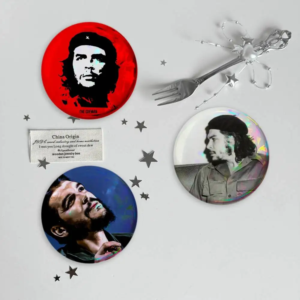 C-Che G-Guevara Freedom Brooches Cartoon Badge Pins Backpack Hat Accessories Friend Gift