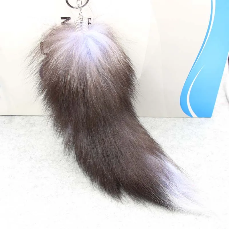 Oversized Fox Tail Keychain Large Fluffy Furry Bag Charm for Women Girls Aesthetic Purse Pendant Biker Motorcycle Accessory Gift