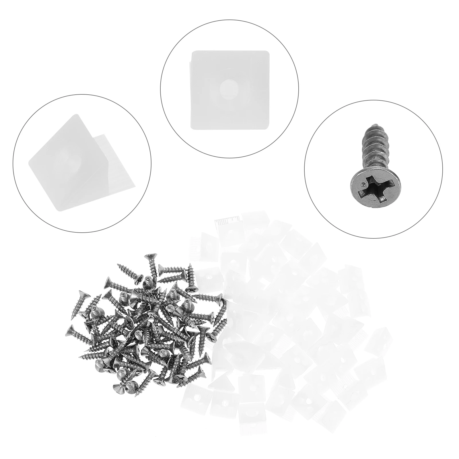 

120 set Angle Brackets Plastic Cabinet Corner Bracket Shelf Corner Fastener Durable Angle Connector For Closet Cabinet Furniture