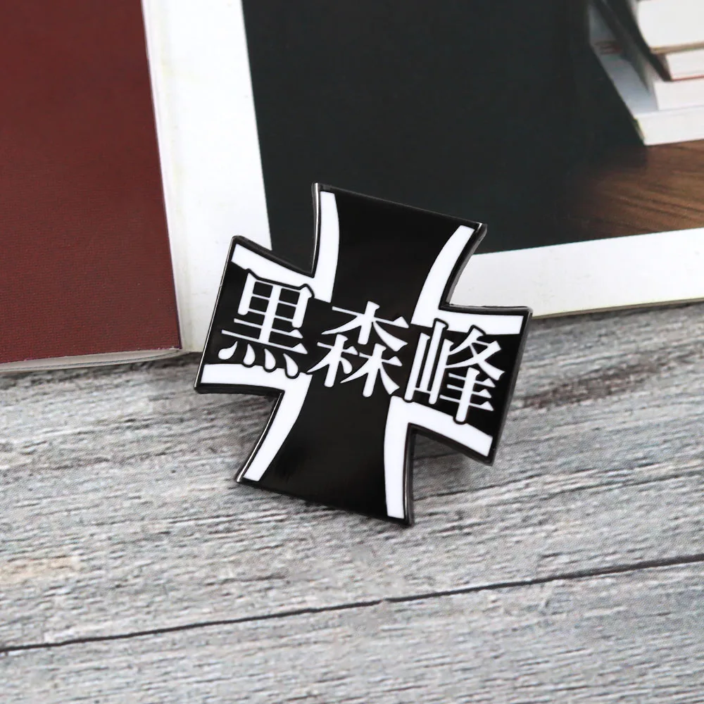 Anime Girls und Panzer Emaille-Pins Kuromorimine & BC Freedom Academy Schulemblem Abzeichen Metallbrosche Cosplay Schmuck Geschenk für F – Detail 16