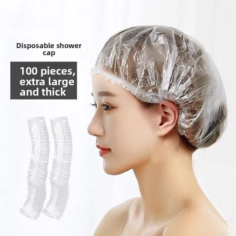 

Disposable Thiened Bath Cap Waterproof Hair Dyeing ower Travel Waing Accories Head Cover for Home Use Hair Mask