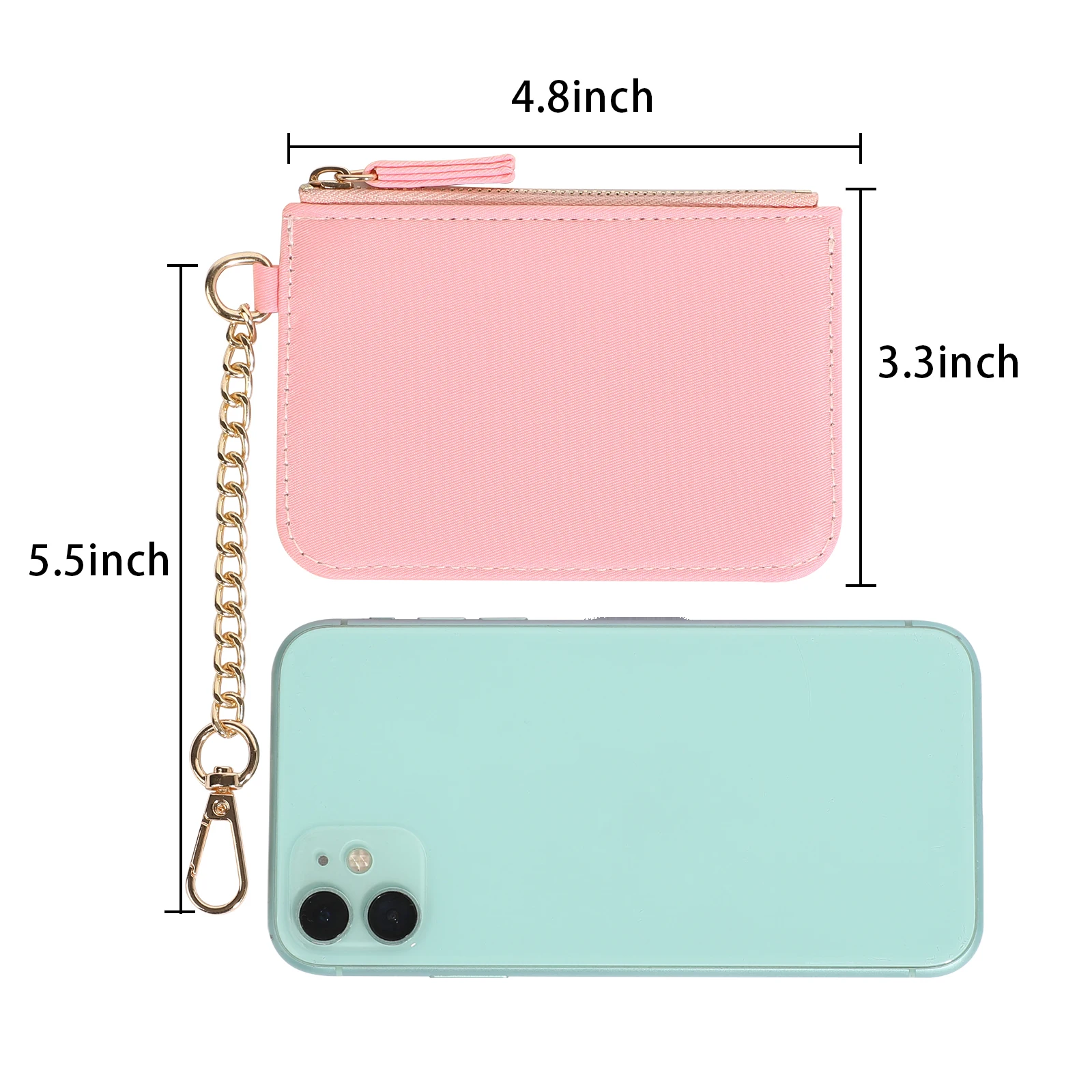 Nylon Pouch Waterproof Coin Purse Portable Redit ID Card Holder Durable Zipper Key Wallet Outdoor Money Bags Women Clip