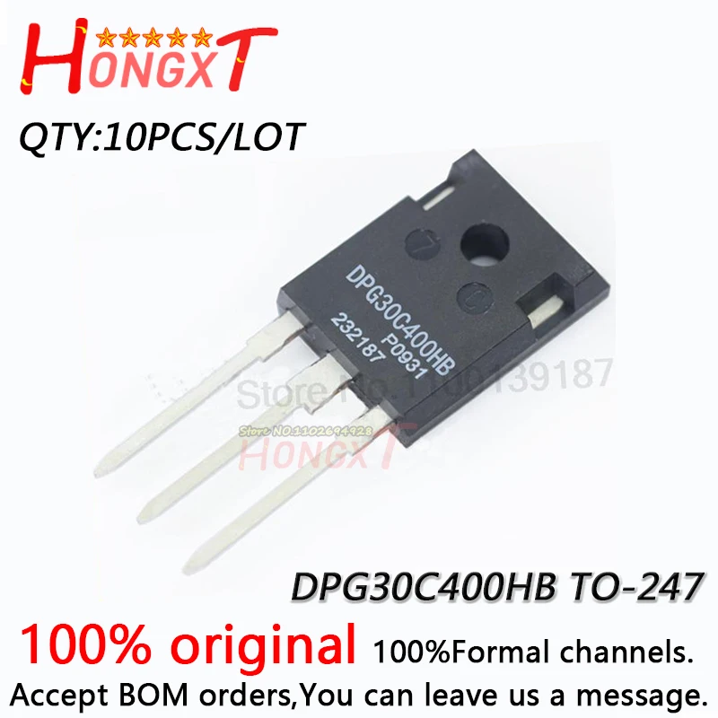 10PCS NEW DPG30C200HB DPG30C300HB DPG30C400HB DPG60C300HB DPG60C400HB TO-247  Fast recovery rectifier