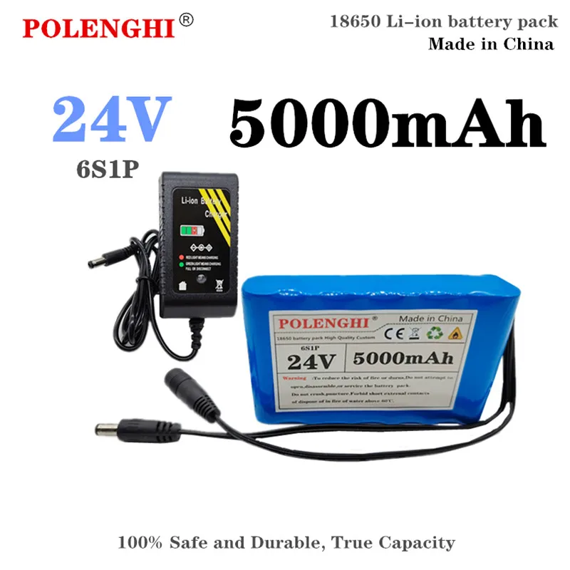 

POLENGHI 25.2V 3.6-5.0Ah 6S1P 18650 rechargeable lithium-ion battery pack with built-in intelligent BMS protection board