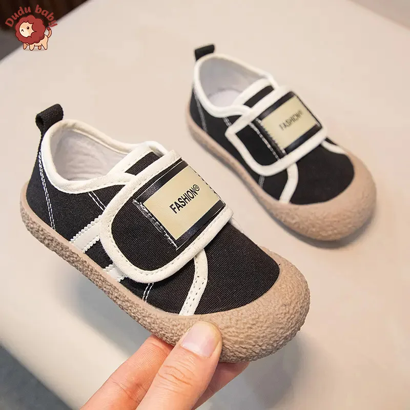 

Children's Canvas Shoes Spring Autumn New Boys' Baotou Casual Shoes Girls' Shoes Soft Soled Antiskid Baby