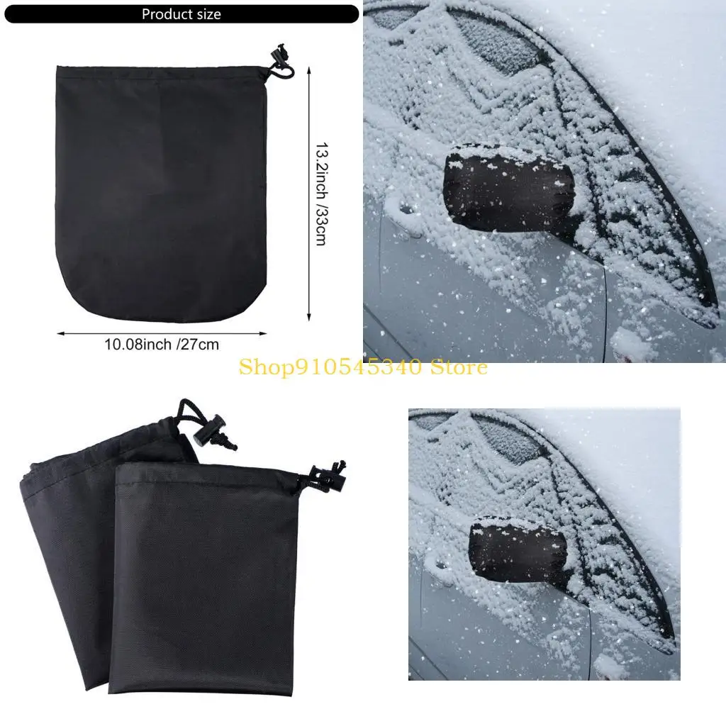 

U2JA All Season Car Mirror Protector Waterproof Elastic Quick Release Design