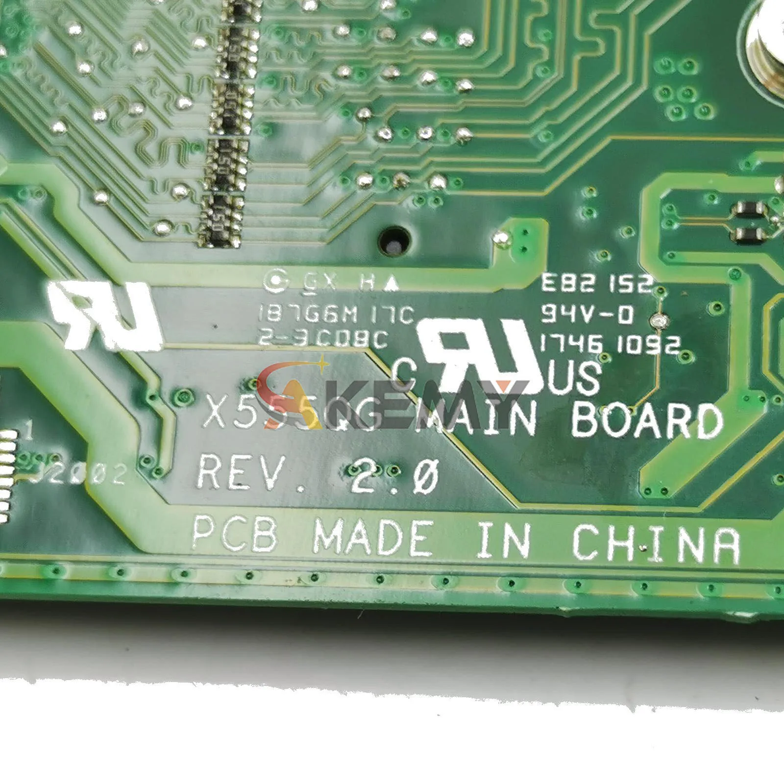 X555QG Laptop Motherboard For ASUS VivoBook K555Q X555BP X555Q K555Q A555Q K555B A555B Mainboard With A4 A6 A8 A10 A12 CPU view 6