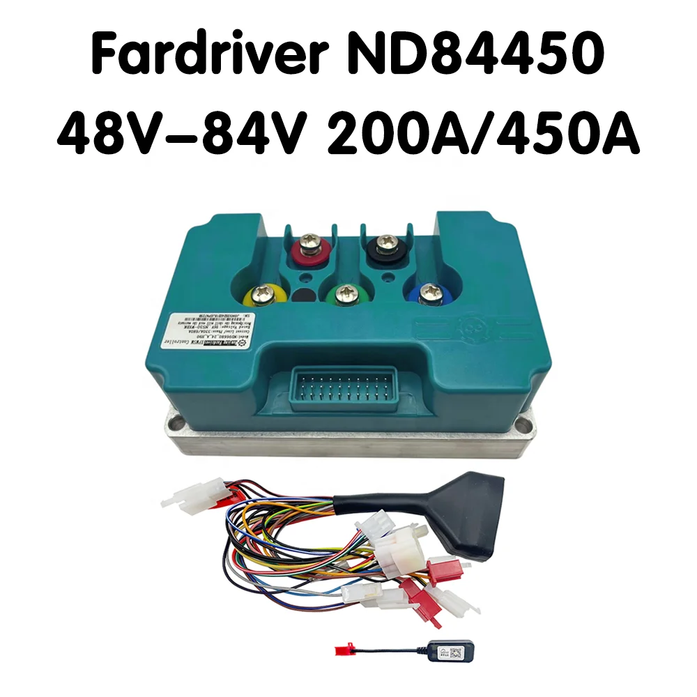 Nanjing Fardriver ND84450 BT 48V-72V 200A DC Sine Wave Electric Scooter Debugging Programming Motor Controller IP54 Protection