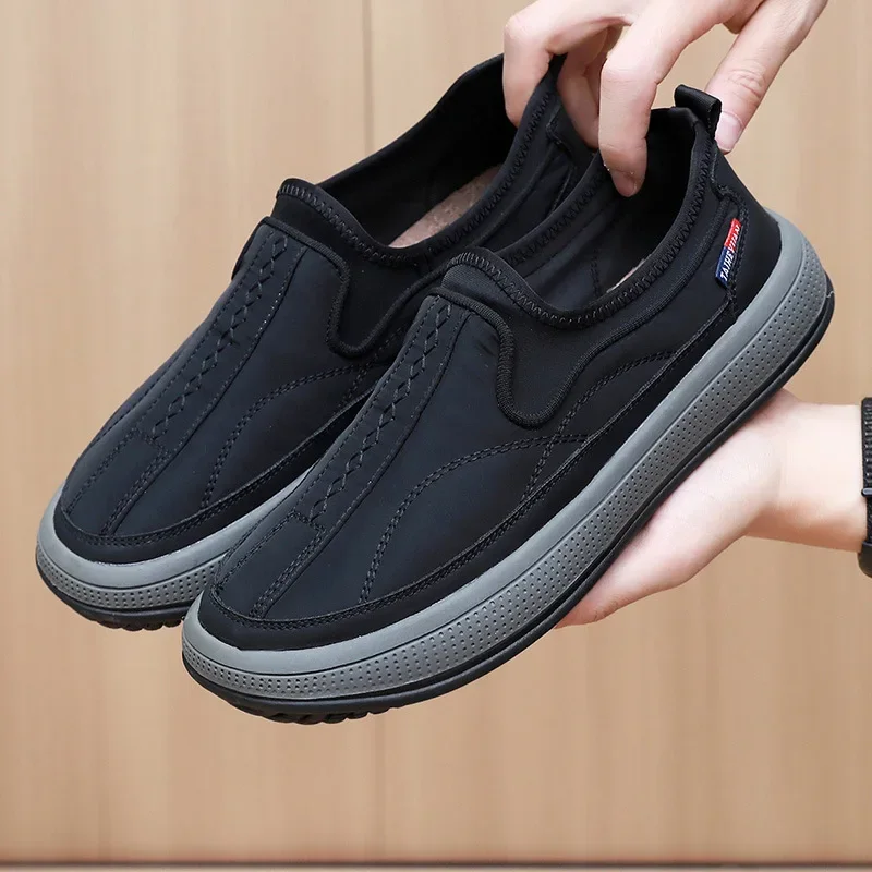 

Men's Spring and Autumn Soft Soled, Anti Slip, Breathable, Comfortable, One Step Casual Shoes, Middle Aged and Elderly Shoes