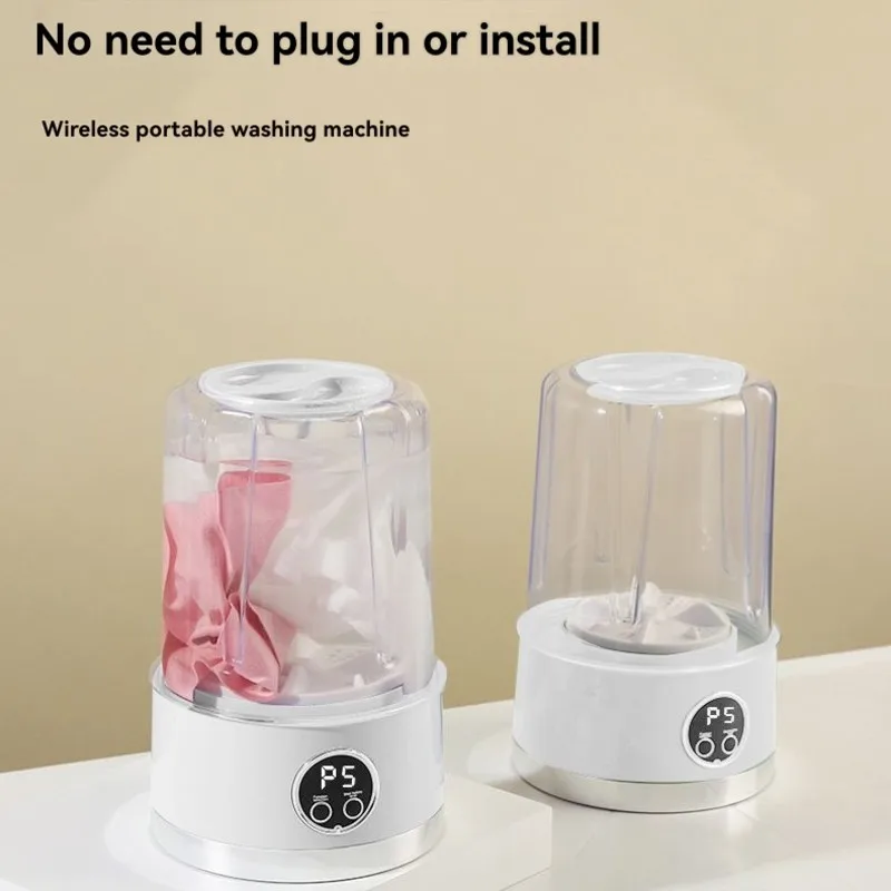 غسالة صغيرة محمولة A98I للملابس الداخلية والجوارب - تعمل بمنفذ USB وخفيفة الوزن
