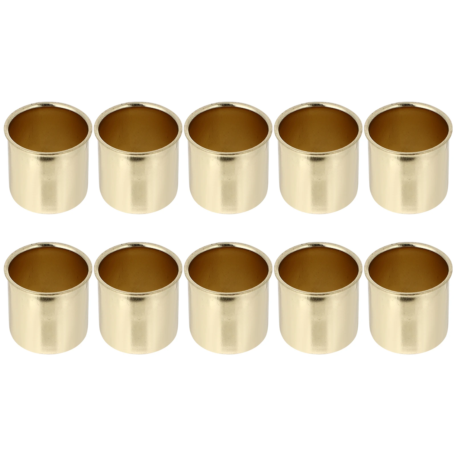 

10pcs Cup Stand Wrought Iron Christmas Decor Reusable DIY Candles Jelly Waxes Home Banquet Wedding Gift