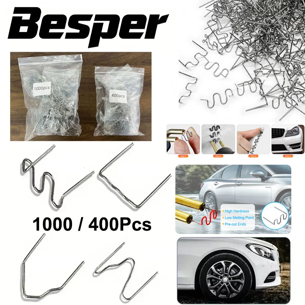 Welding Rods Hot Staples Plastic Repair Machine Welding Staples for Hot Stapler Repair Car Bumpers Machine Dashboards