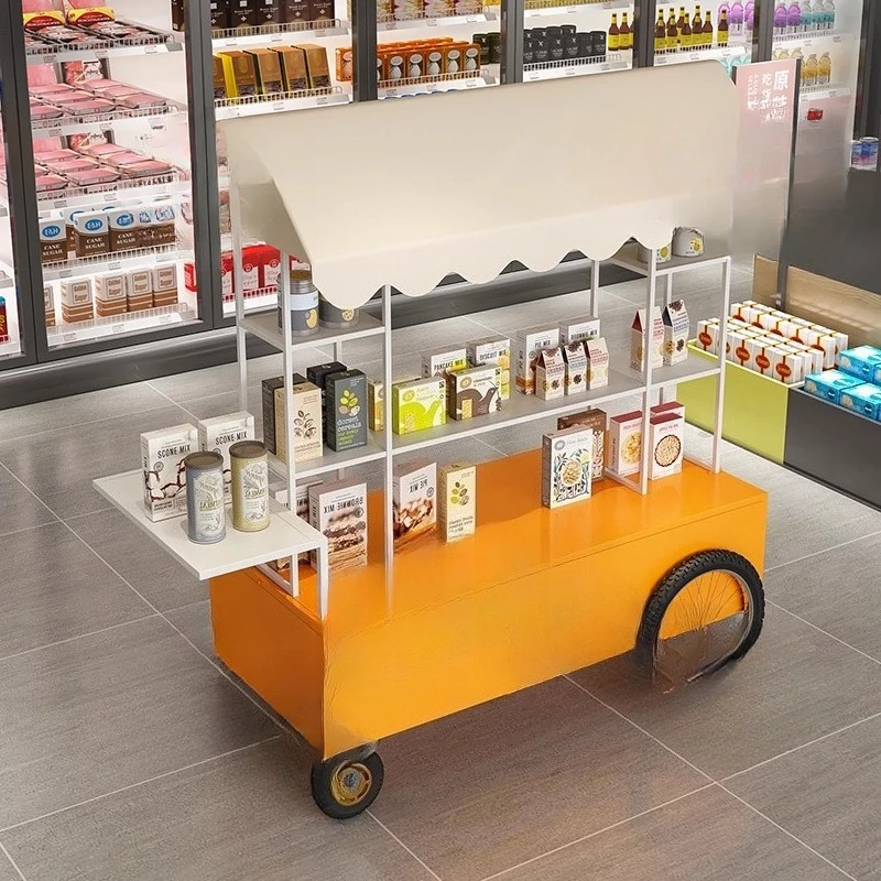 

Stall Display Stand Movable trolley Commercial Stall Float Cinema Sales Car