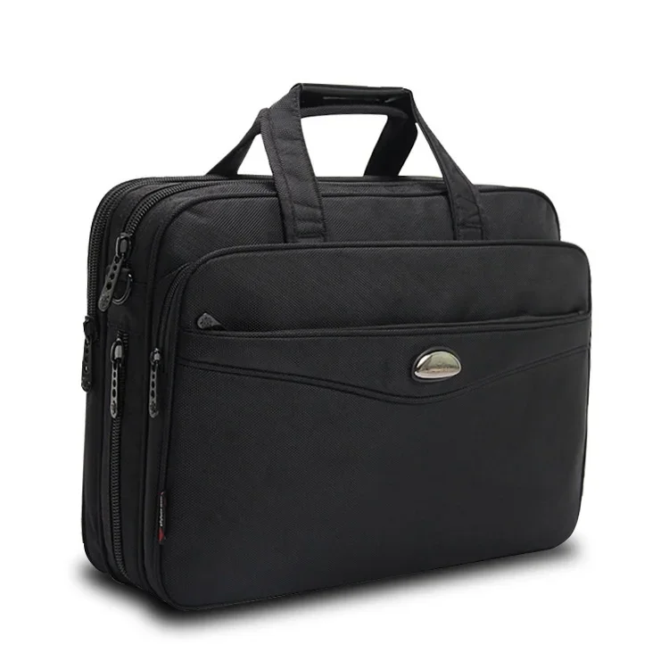 

15.6 Laptop Bags Crossbody Briefcase Business Men Bag Bolsas Homme Large Capacity Oxford Briefcases For Men with Long Straps B76