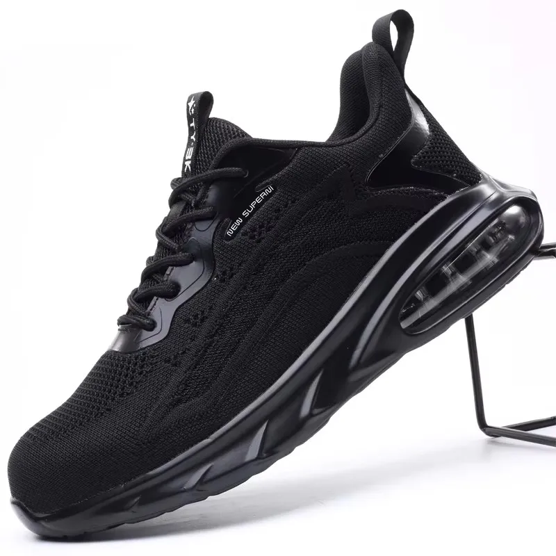 Veiligheidsschoenen Heren Dames Luchtkussenschoenen Werksneakers Stalen neus Onverwoestbare schoenen Ademende lekvrije herenlaarzen